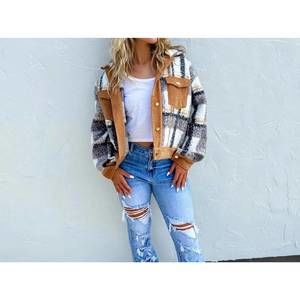 NEW BLAKELY breckenridge plaid shacket in camel